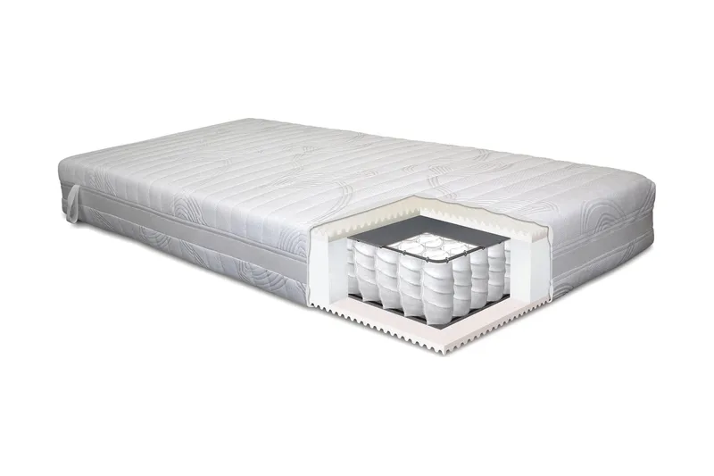 Lowell Resårmadrass 180x210 Fast - Vit - Products - Möbler - Barnmöbler - Barnsäng & juniorsäng - Resårbotten barn & barn madrasser