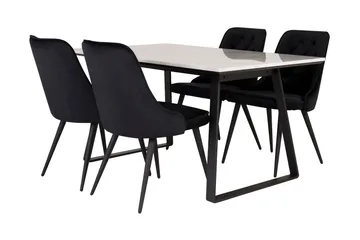 Admira Matgrupp med 4 Valera Lyx Sammetstol - Products - Möbler - Bord & matgrupp - Matgrupp