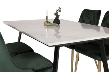 Admira Matgrupp med 4 Valerie Lyx Sammetsstol - Products - Möbler - Bord & matgrupp - Matgrupp