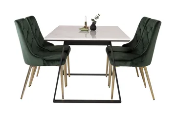 Admira Matgrupp med 4 Valerie Lyx Sammetsstol - Products - Möbler - Bord & matgrupp - Matgrupp