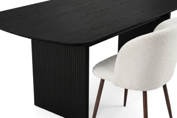 Alma Matgrupp 220 cm rektangulärt med 6 Greya Mastolar - Svartlaserad ek - Products - Möbler - Bord & matgrupp - Matgrupp