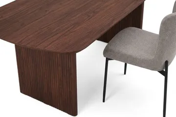 Alma Matgrupp rektangulärt 180 cm Valnöt med 6 Elsie Matstolar - Valnöt - Products - Möbler - Bord & matgrupp - Matgrupp