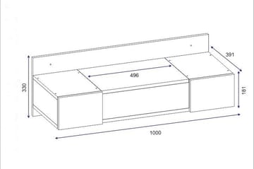 Andifli Sminkbord 100 cm - Antracit - Products - Möbler - Bord & matgrupp - Sminkbord & toalettbord