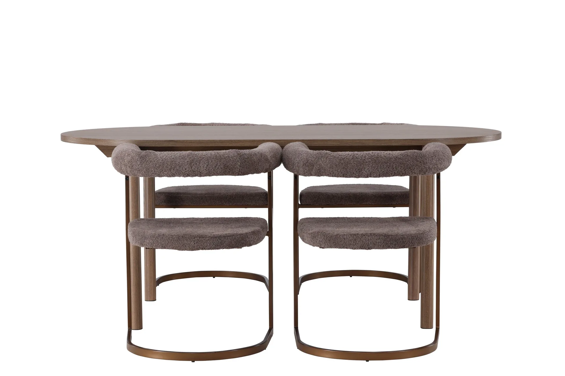 Andy Matgrupp 180 cm Oval med 4 Morning stolar