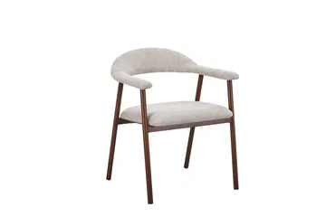 Arvo Matgrupp runt 120 cm Travertin med 4 Ronja Matstolar - Valnöt - Products - Möbler - Bord & matgrupp - Matgrupp