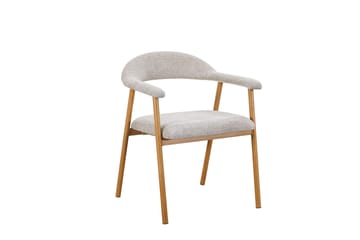 Arvo Matgrupp runt 120 cm Travertinlook med 4 Ronja Matstolar - Ek - Products - Möbler - Bord & matgrupp - Matgrupp