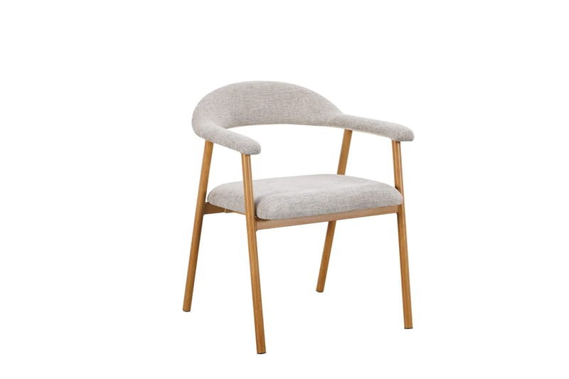 Arvo Matgrupp runt 120 cm Travertinlook med 4 Ronja Matstolar - Ek - Products - Möbler - Bord & matgrupp - Matgrupp
