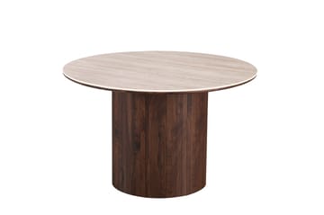 Arvo Matgrupp runt 120 cm Valnöt med 4 Dastoori Matstolar - Valnöt - Products - Möbler - Bord & matgrupp - Matgrupp
