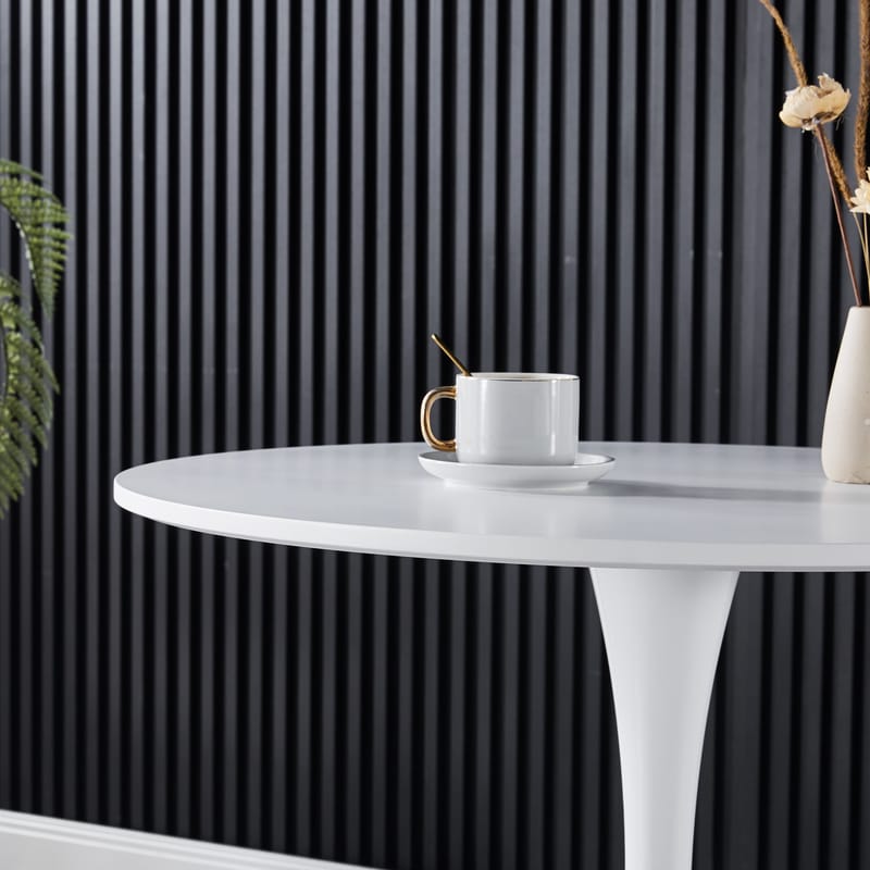 Astrid runt matbord Ø80 cm - Vit - Vit - Products - Möbler - Bord & matgrupp - Matbord & köksbord