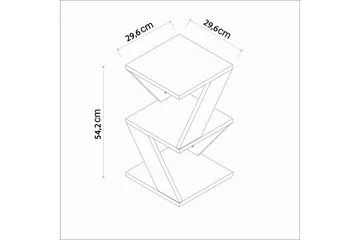 Albeni Sidobord 29,6 cm - Svart/Ek - Products - Möbler - Bord & matgrupp - Avlastningsbord & sidobord - Brickbord & småbord