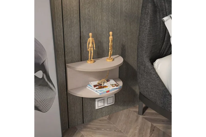 Antigua Sängbord 45 cm - Beige - Products - Möbler - Bord & matgrupp - Avlastningsbord & sidobord - Sängbord & nattduksbord