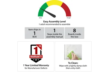 Athena Satsbord Svart/Marmormönster - Novogratz - Products - Möbler - Bord & matgrupp - Avlastningsbord & sidobord - Satsbord