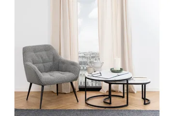 Belgrat Soffbord 70 cm Rund - Vit - Products - Möbler - Bord & matgrupp - Avlastningsbord & sidobord - Satsbord