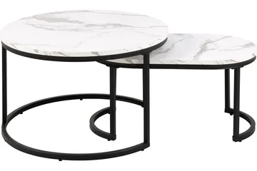 Belgrat Soffbord 70 cm Rund - Vit - Products - Möbler - Bord & matgrupp - Avlastningsbord & sidobord - Satsbord