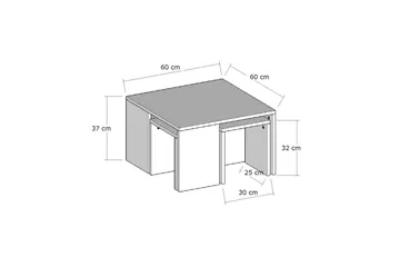 Cotogno Soffbord 60 cm - Natur/Brun - Products - Möbler - Bord & matgrupp - Avlastningsbord & sidobord - Satsbord