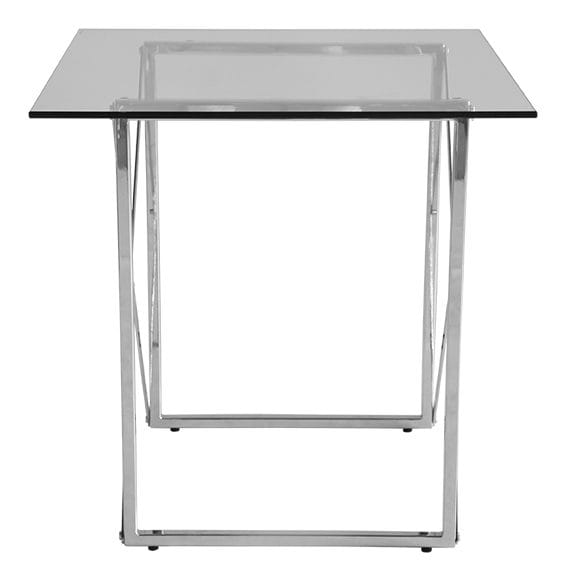 Cross Lampbord 55 x 55 cm - Krom - Krom - Products - Möbler - Bord & matgrupp - Avlastningsbord & sidobord - Brickbord & småbord