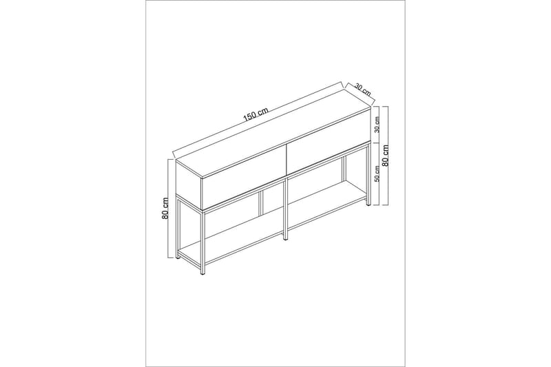 Dorlord Konsollbord 150 cm - Svart - Products - Möbler - Bord & matgrupp - Avlastningsbord & sidobord - Konsolbord & hallbord