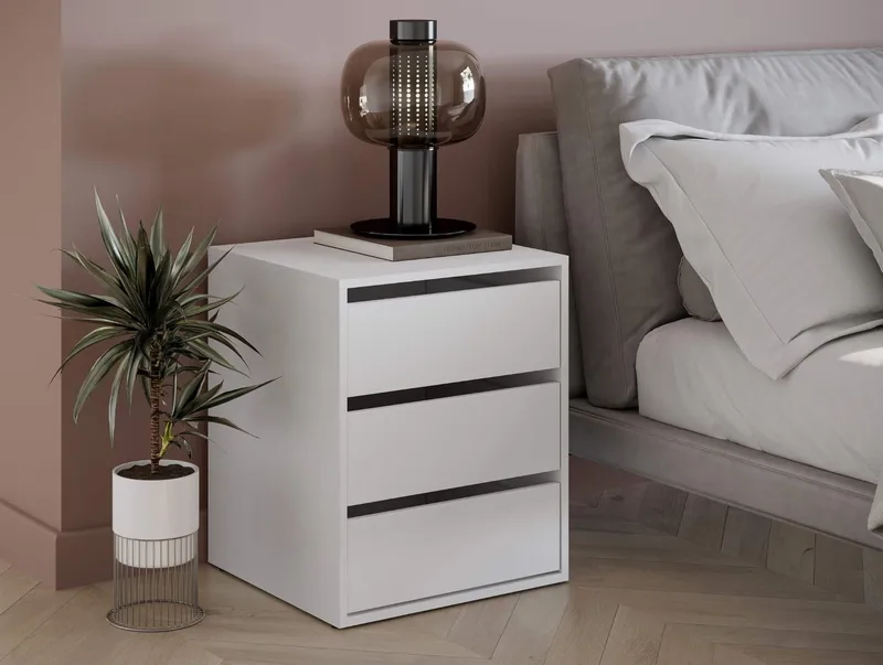 Einar byrå 13 - Vit - Vit - Products - Möbler - Bord & matgrupp - Avlastningsbord & sidobord - Sängbord & nattduksbord