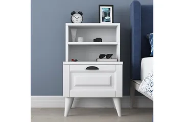 Eladia Sängbord 45 cm - Vit - Products - Möbler - Bord & matgrupp - Avlastningsbord & sidobord - Sängbord & nattduksbord