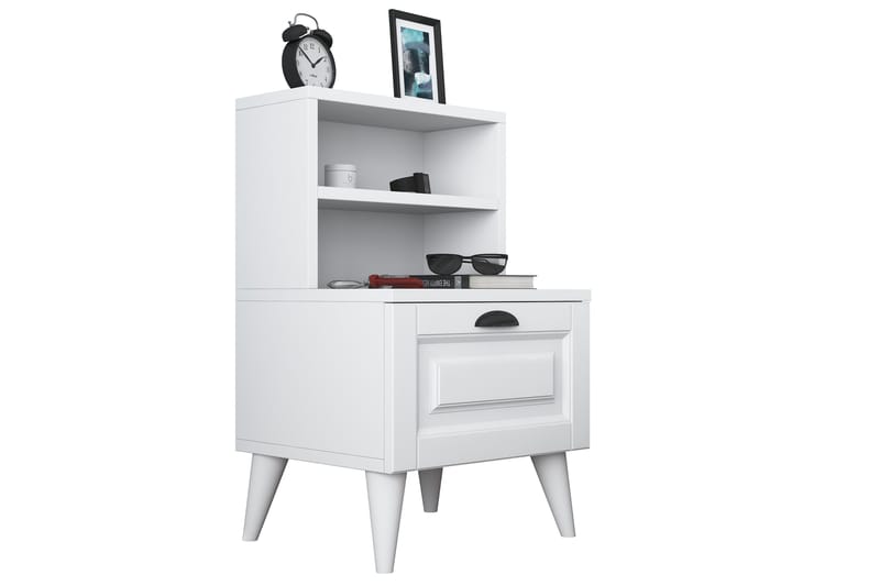 Eladia Sängbord 45 cm - Vit - Products - Möbler - Bord & matgrupp - Avlastningsbord & sidobord - Sängbord & nattduksbord
