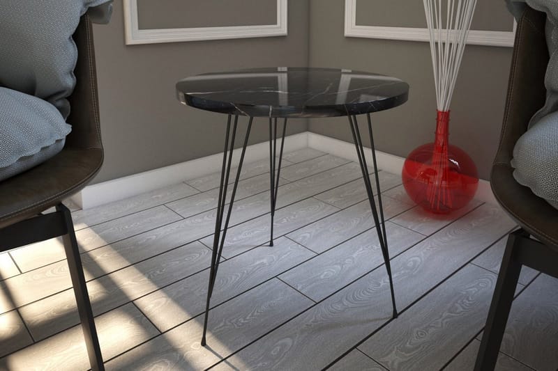 Falan Sidobord 40 cm - Svart/Vit - Products - Möbler - Bord & matgrupp - Avlastningsbord & sidobord - Brickbord & småbord
