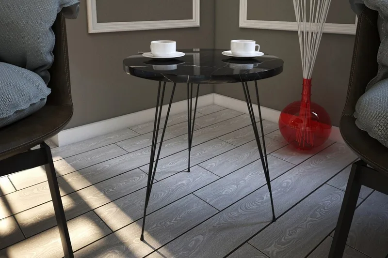 Falan Sidobord 40 cm - Svart/Vit - Products - Möbler - Bord & matgrupp - Avlastningsbord & sidobord - Brickbord & småbord