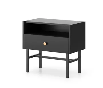 Francisca Sängbord 55 cm - Svart - Products - Möbler - Bord & matgrupp - Avlastningsbord & sidobord - Sängbord & nattduksbord