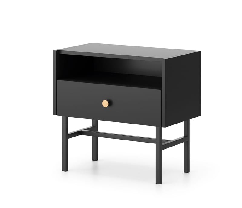 Francisca Sängbord 55 cm - Svart - Products - Möbler - Bord & matgrupp - Avlastningsbord & sidobord - Sängbord & nattduksbord