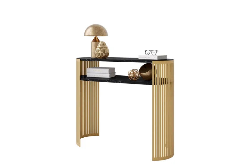Friend Konsollbord 100 cm - Guld/Svart - Products - Möbler - Bord & matgrupp - Avlastningsbord & sidobord - Konsolbord & hallbord