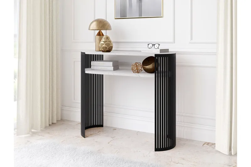 Friend Konsollbord 100 cm - Svart/Vit - Products - Möbler - Bord & matgrupp - Avlastningsbord & sidobord - Konsolbord & hallbord