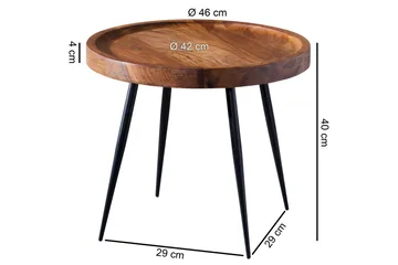 Gallelli Sidobord 46 cm - Trä/natur - Products - Möbler - Bord & matgrupp - Avlastningsbord & sidobord - Brickbord & småbord