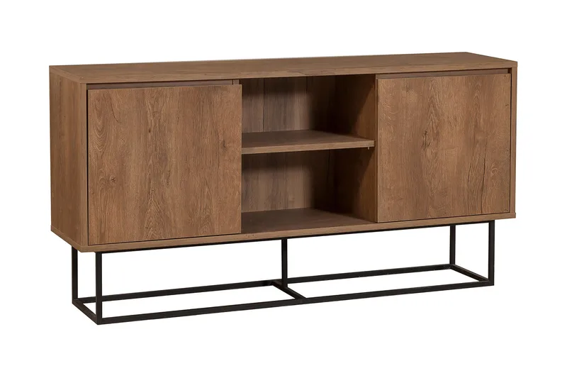 Gawlow Konsollbord 140 cm, Mörkbrun/Svart
