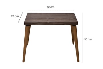 Hermanito Sidobord 62x52x62 cm - Brun - Products - Möbler - Bord & matgrupp - Avlastningsbord & sidobord - Satsbord