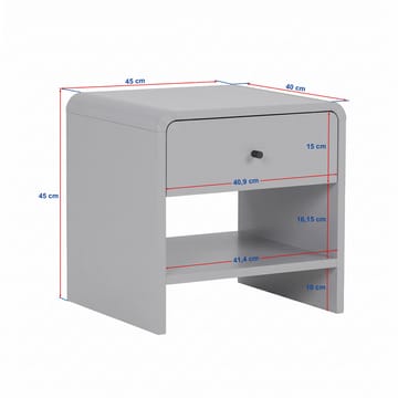 Joren Sängbord 45x45x40 cm - Sepet Oak - Products - Möbler - Bord & matgrupp - Avlastningsbord & sidobord - Sängbord & nattduksbord