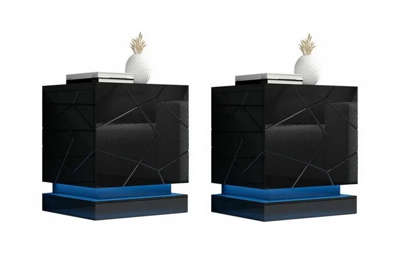 Juniskär Sängbord 46 cm, Svart