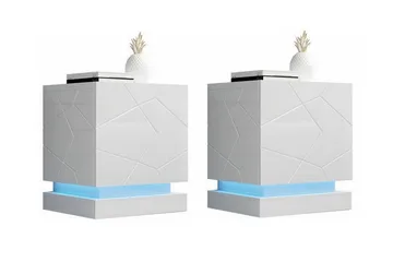 Juniskär Sängbord 46 cm - Vit - Products - Möbler - Bord & matgrupp - Avlastningsbord & sidobord - Sängbord & nattduksbord