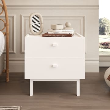 Kamulu Sängbord 47,9x47x36,8 cm - Vit - Products - Möbler - Bord & matgrupp - Avlastningsbord & sidobord - Sängbord & nattduksbord