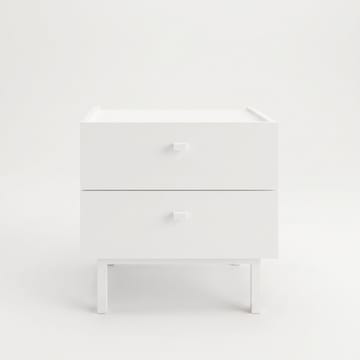 Kamulu Sängbord 47,9x47x36,8 cm - Vit - Products - Möbler - Bord & matgrupp - Avlastningsbord & sidobord - Sängbord & nattduksbord