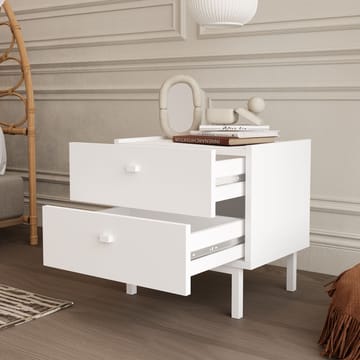 Kamulu Sängbord 47,9x47x36,8 cm - Vit - Products - Möbler - Bord & matgrupp - Avlastningsbord & sidobord - Sängbord & nattduksbord