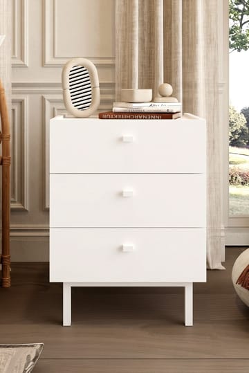 Kamulu Sängbord 47,9x63,5x36,8 cm - Vit - Products - Möbler - Bord & matgrupp - Avlastningsbord & sidobord - Sängbord & nattduksbord