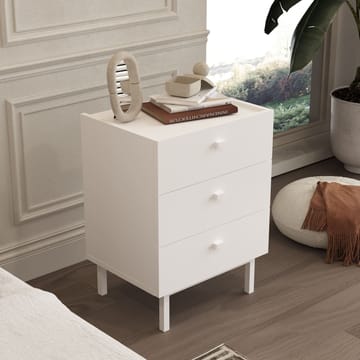 Kamulu Sängbord 47,9x63,5x36,8 cm - Vit - Products - Möbler - Bord & matgrupp - Avlastningsbord & sidobord - Sängbord & nattduksbord