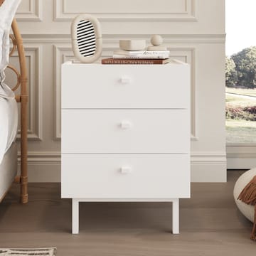 Kamulu Sängbord 47,9x63,5x36,8 cm - Vit - Products - Möbler - Bord & matgrupp - Avlastningsbord & sidobord - Sängbord & nattduksbord