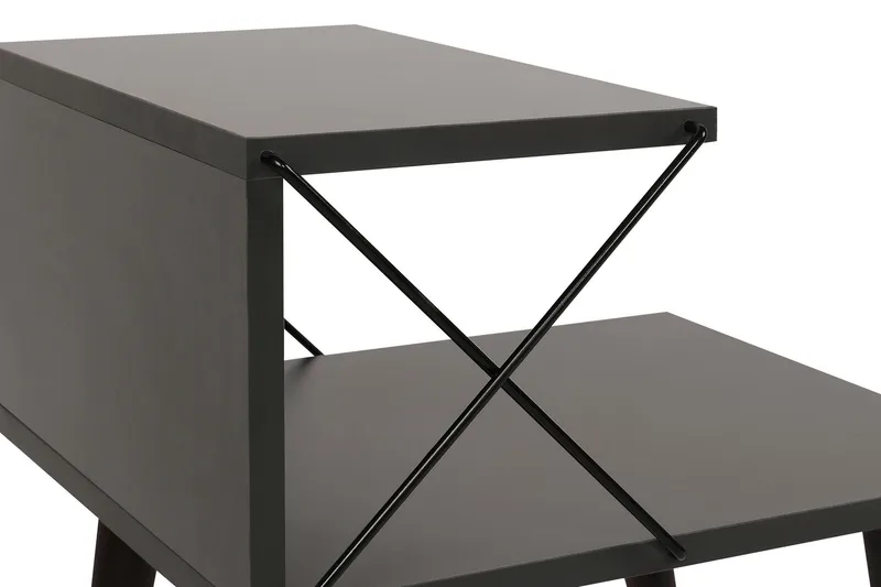 Kaysie Sängbord 50 cm - Antracit - Products - Möbler - Bord & matgrupp - Avlastningsbord & sidobord - Sängbord & nattduksbord