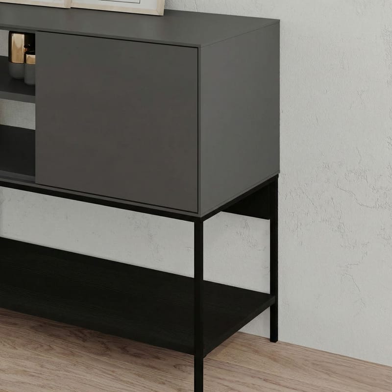 Kenvor Konsol 180x80x40 cm - Antracit, Wood Black, Svart - Products - Möbler - Bord & matgrupp - Avlastningsbord & sidobord - Konsolbord & hallbord