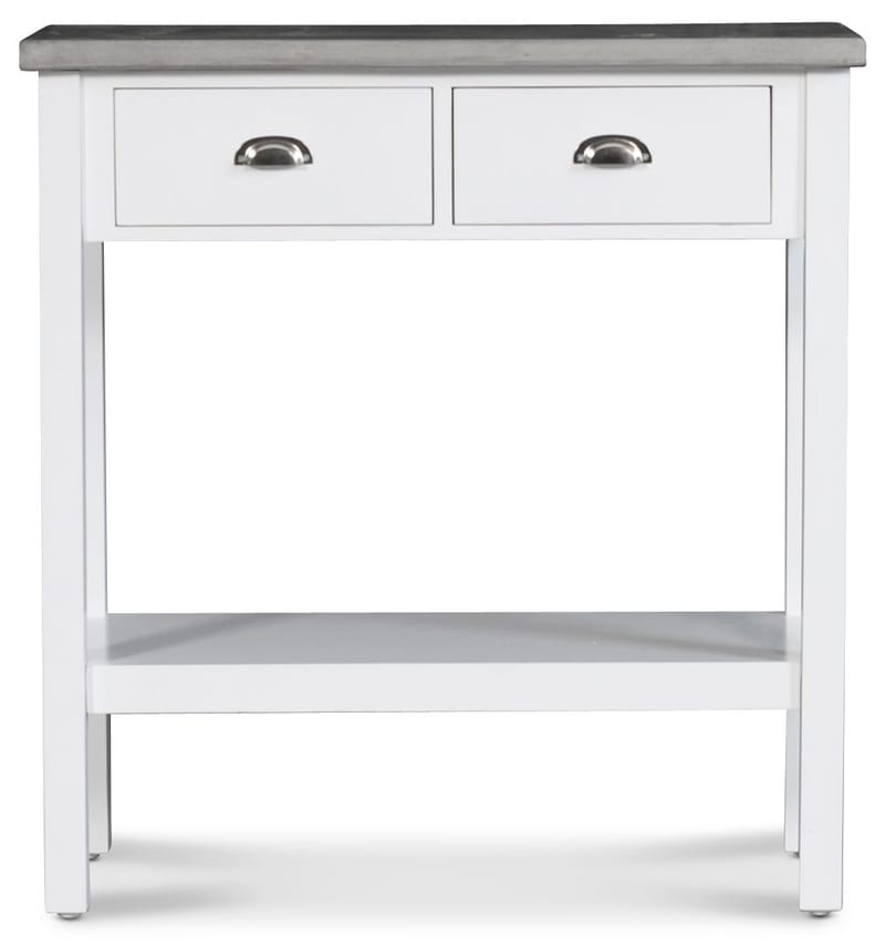 Konsolbord vitt med cement topp - Hugo - vit med cement topp - Products - Möbler - Bord & matgrupp - Avlastningsbord & sidobord - Konsolbord & hallbord