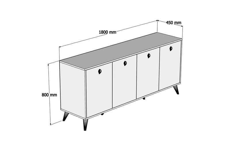 Konsollbord Athodna Konsollbord 180 cm Brun - Products - Möbler - Bord & matgrupp - Avlastningsbord & sidobord - Konsolbord & hallbord