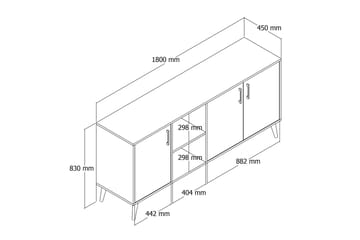 Konsollbord Desgrar Konsollbord 180x80 cm Brun - Products - Möbler - Bord & matgrupp - Avlastningsbord & sidobord - Konsolbord & hallbord