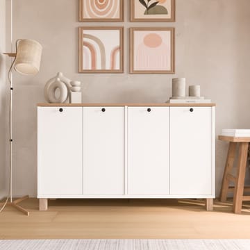 Avero Konsolbord 120x73,6x29,5 cm - Vit och ek - Products - Möbler - Bord & matgrupp - Avlastningsbord & sidobord - Konsolbord & hallbord