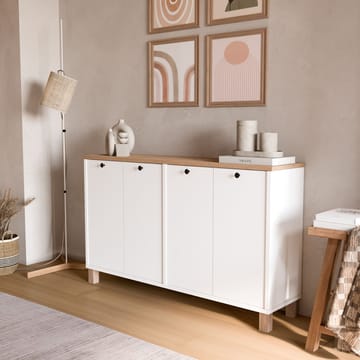 Avero Konsolbord 120x73,6x29,5 cm - Vit och ek - Products - Möbler - Bord & matgrupp - Avlastningsbord & sidobord - Konsolbord & hallbord