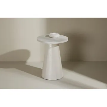 Lanzo Sidobord 35 cm - Vit - Products - Möbler - Bord & matgrupp - Avlastningsbord & sidobord - Brickbord & småbord